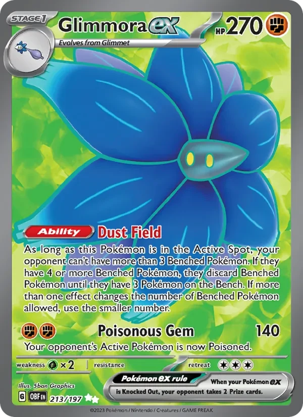 Glimmora ex 213/197 Obsidian Flames Pokémon card