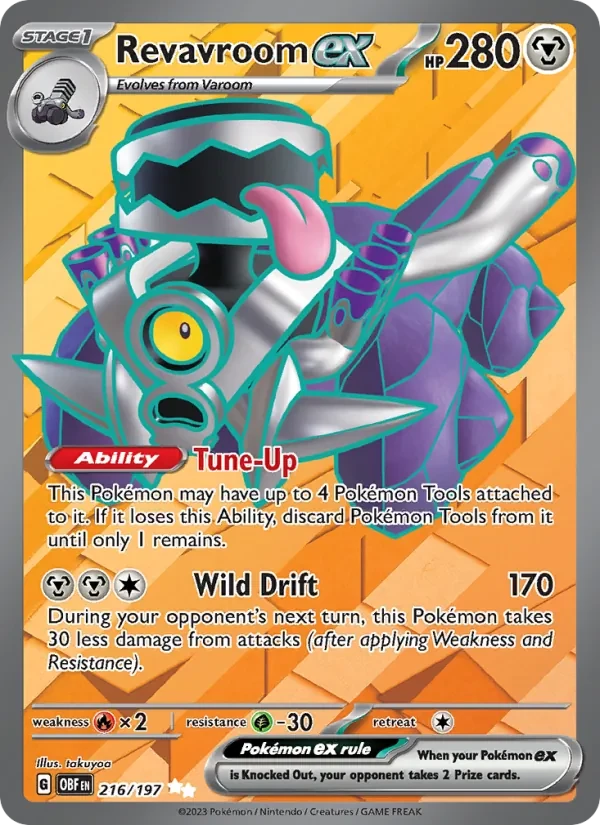 Revavroom ex 216/197 Obsidian Flames Pokémon card