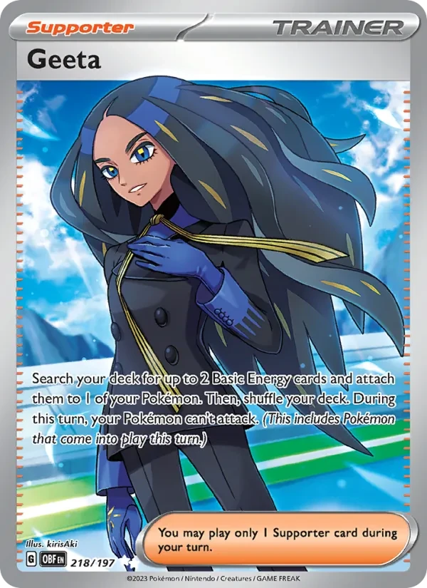 Geeta 218/197 Obsidian Flames Pokémon card