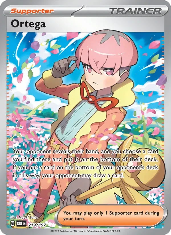 Ortega 219/197 Obsidian Flames Pokémon card