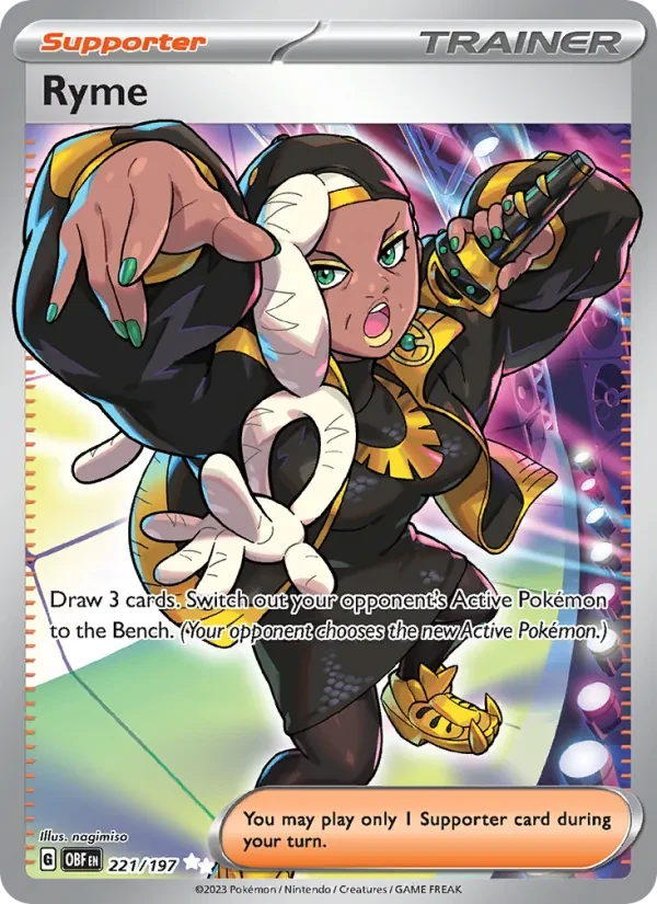 Ryme 221/197 Obsidian Flames Pokémon card