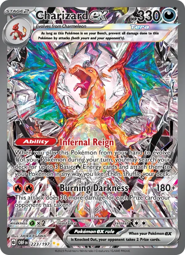 Charizard ex 223/197 Obsidian Flames Pokémon card