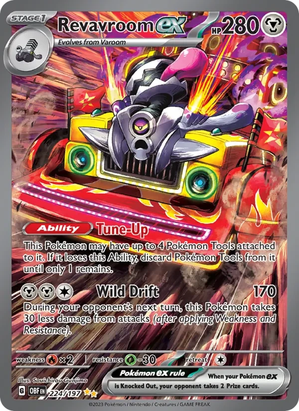Revavroom ex 224/197 Obsidian Flames Pokémon card