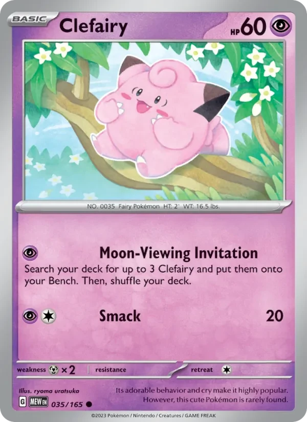Clefairy 035/165 151 Pokémon card