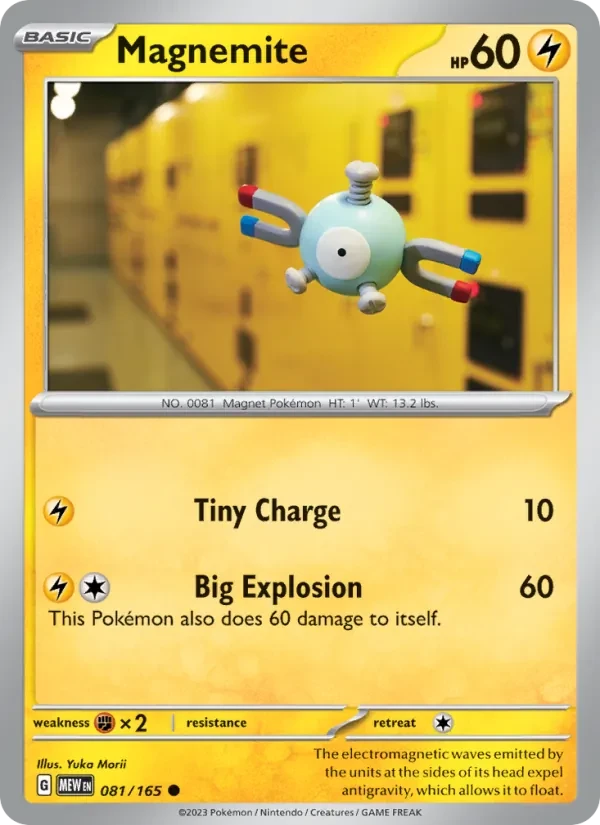Magnemite 081/165 151 Pokémon card