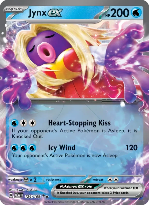 Jynx ex 124/165 151 Pokémon card