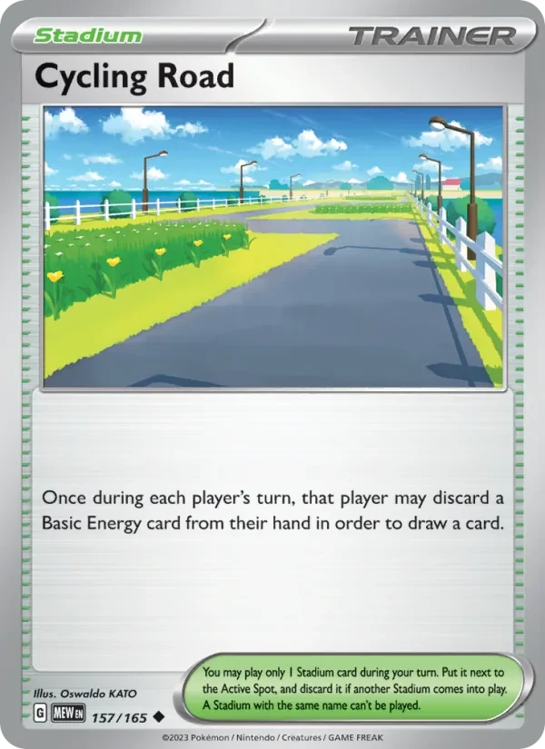 Cycling Road 157/165 151 Pokémon card