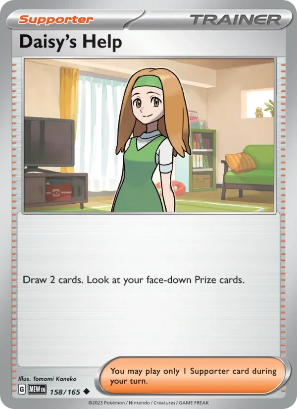 Daisy's Help 158/165 151 Pokémon Karte