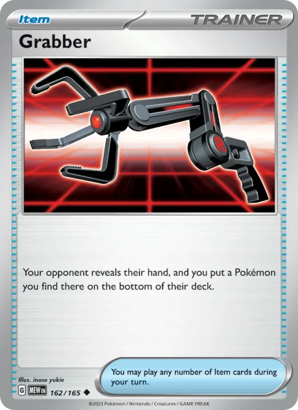 Grabber 162/165 151 Pokémon card