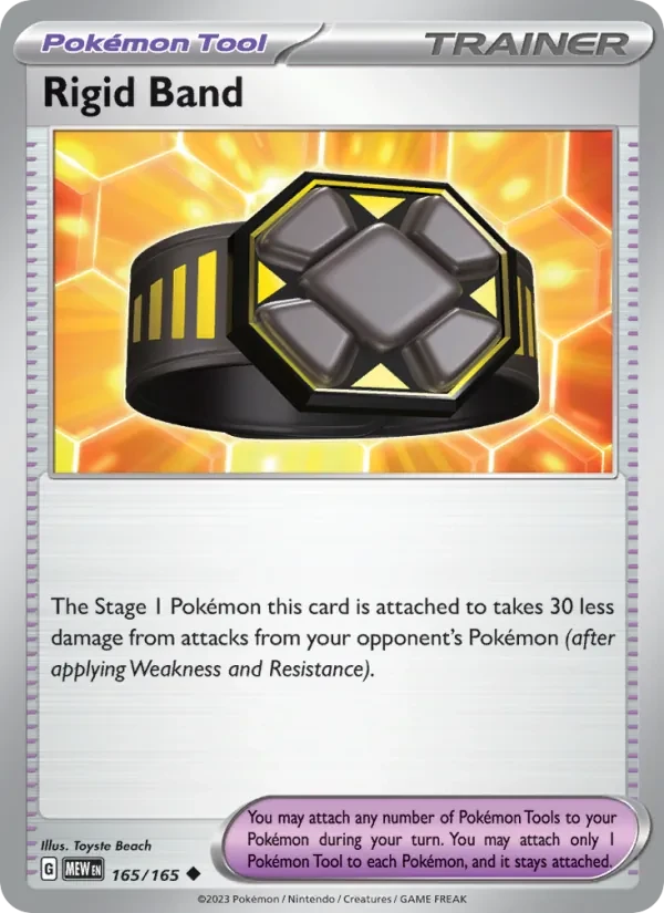 Rigid Band 165/165 151 Pokémon card