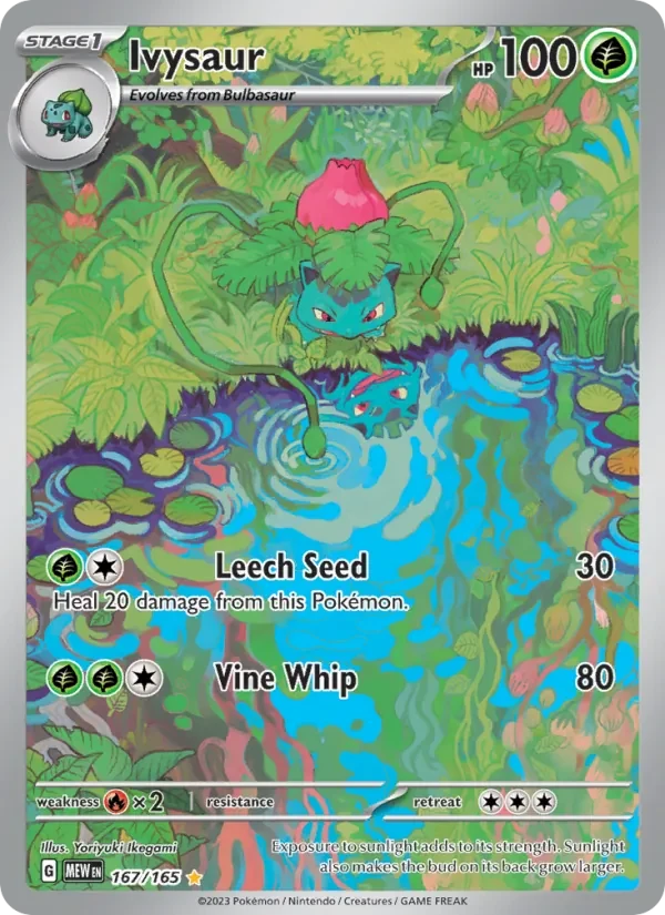 Ivysaur 167/165 151 Pokémon card