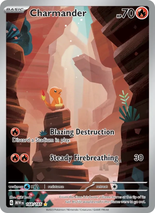 Charmander 168/165 151 Pokémon card