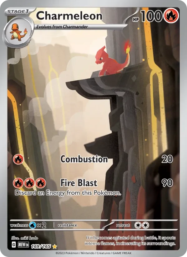Charmeleon 169/165 151 Pokémon card