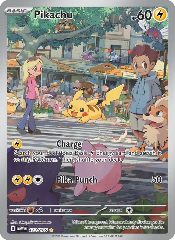Pikachu 173/165 151 Pokémon card