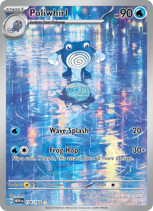 Poliwhirl 176/165 151 Pokémon card