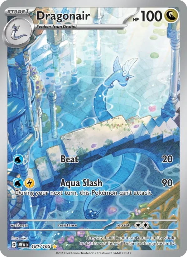 Dragonair 181/165 151 Pokémon card