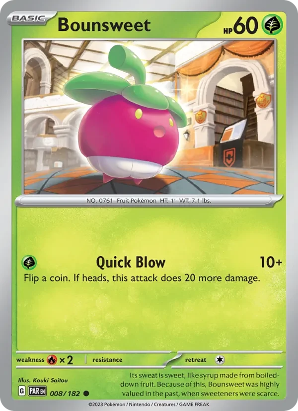 Bounsweet 008/182 Paradox Rift Pokémon card