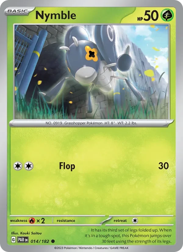 Nymble 014/182 Paradox Rift Pokémon card