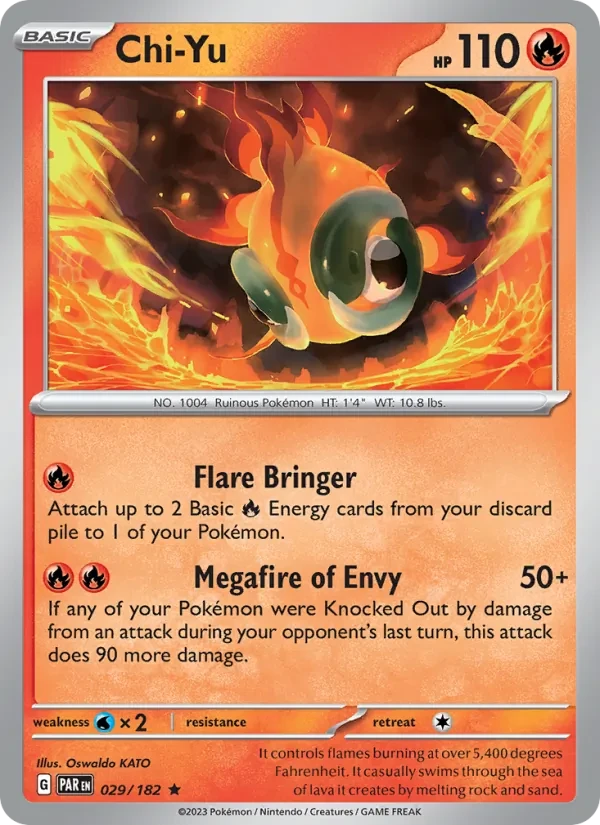 Chi-Yu 029/182 Paradox Rift Pokémon card