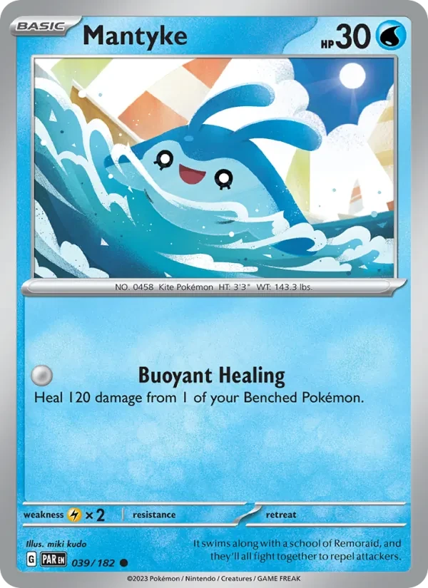 Mantyke 039/182 Paradox Rift Pokémon card
