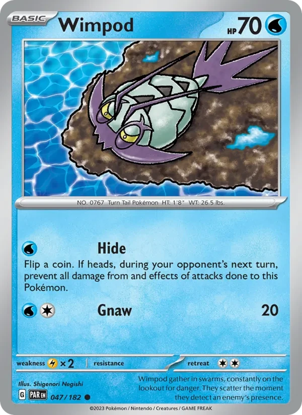 Wimpod 047/182 Paradox Rift Pokémon card