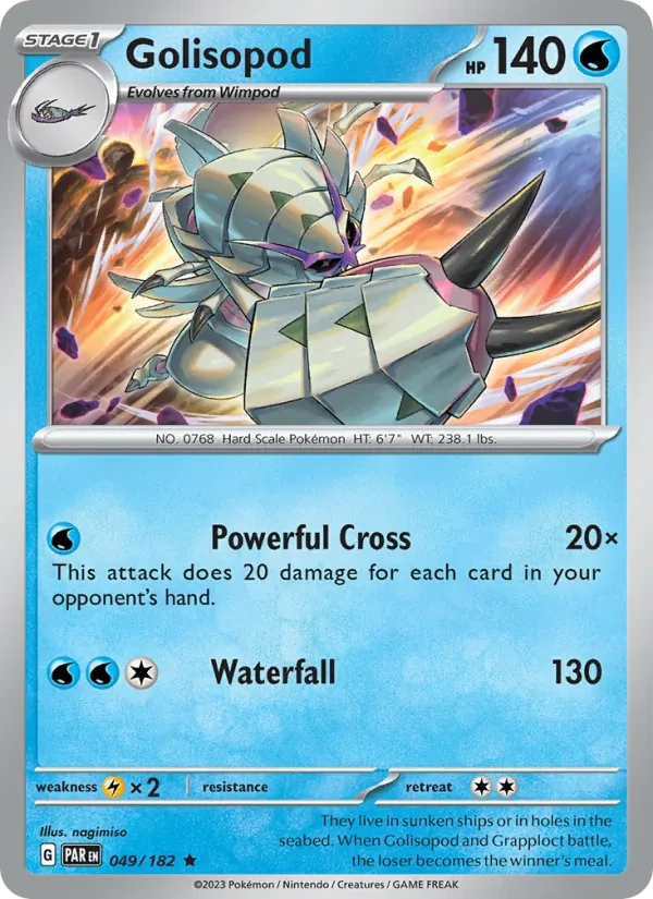 Golisopod 049/182 Paradox Rift Pokémon card