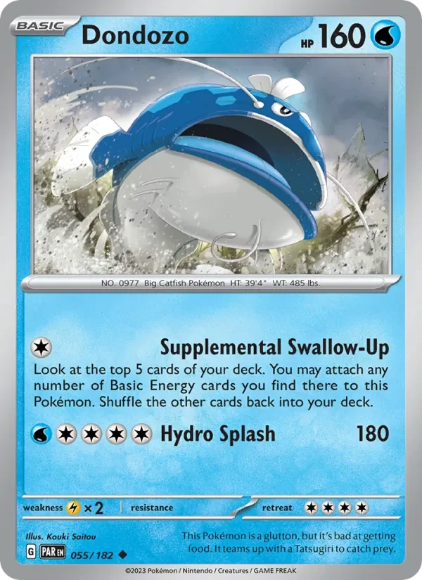 Dondozo 055/182 Paradox Rift Pokémon card