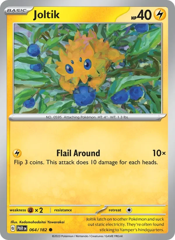 Joltik 064/182 Paradox Rift Pokémon card