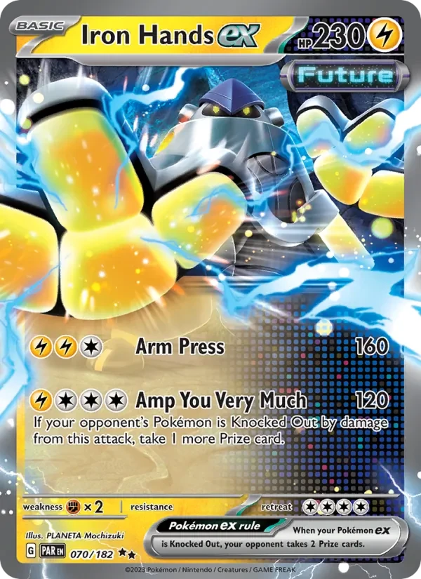 Iron Hands ex 070/182 Paradox Rift Pokémon card