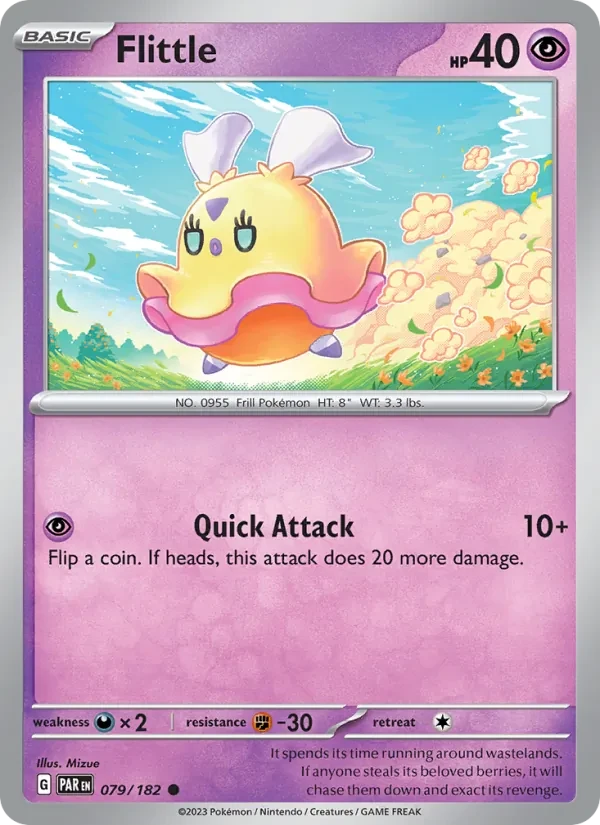 Flittle 079/182 Paradox Rift Pokémon card