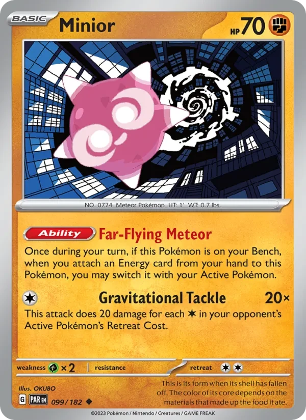 Minior 099/182 Paradox Rift Pokémon Karte