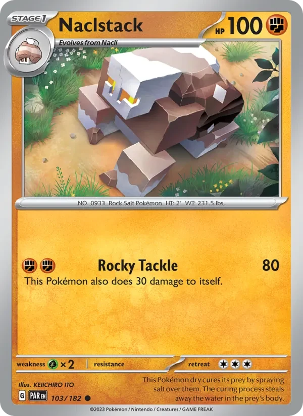 Naclstack 103/182 Paradox Rift Pokémon card