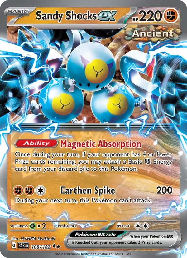 Sandy Shocks ex 108/182 Paradox Rift Pokémon card