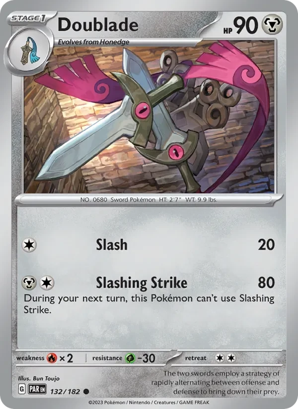 Doublade 132/182 Paradox Rift Pokémon Karte