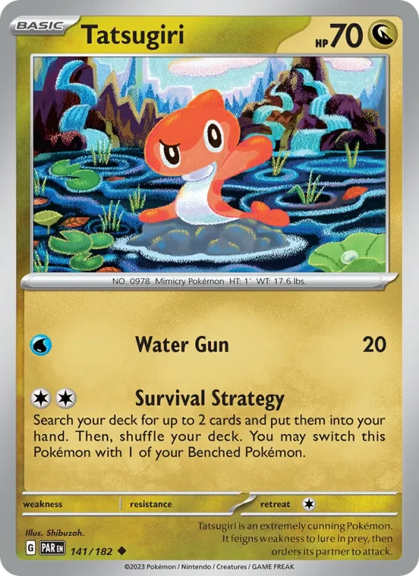 Tatsugiri 141/182 Paradox Rift Pokémon card