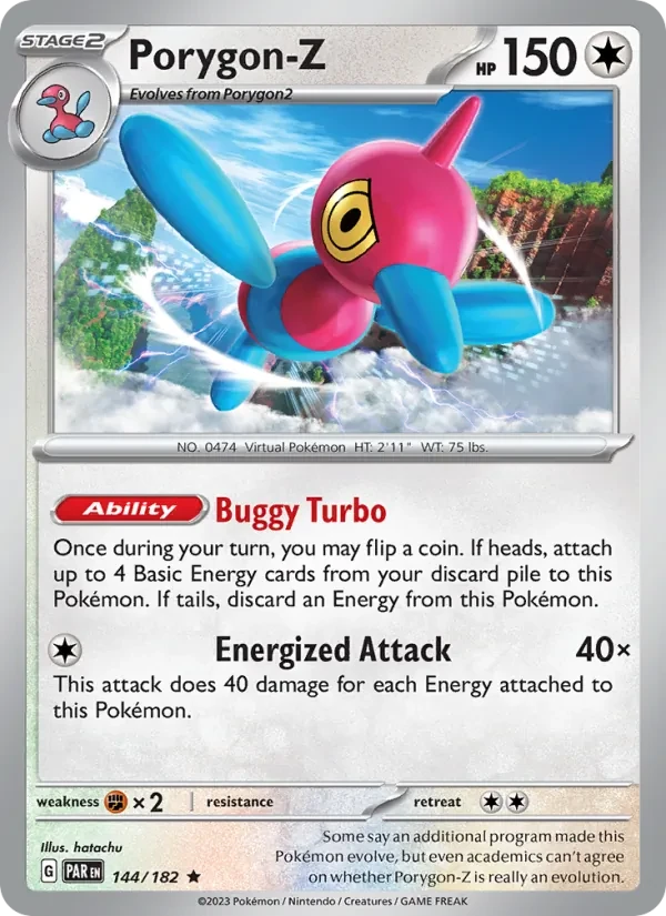 Porygon-Z 144/182 Paradox Rift Pokémon card