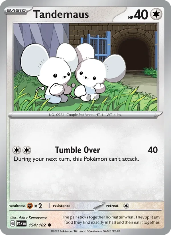 Tandemaus 154/182 Paradox Rift Pokémon card