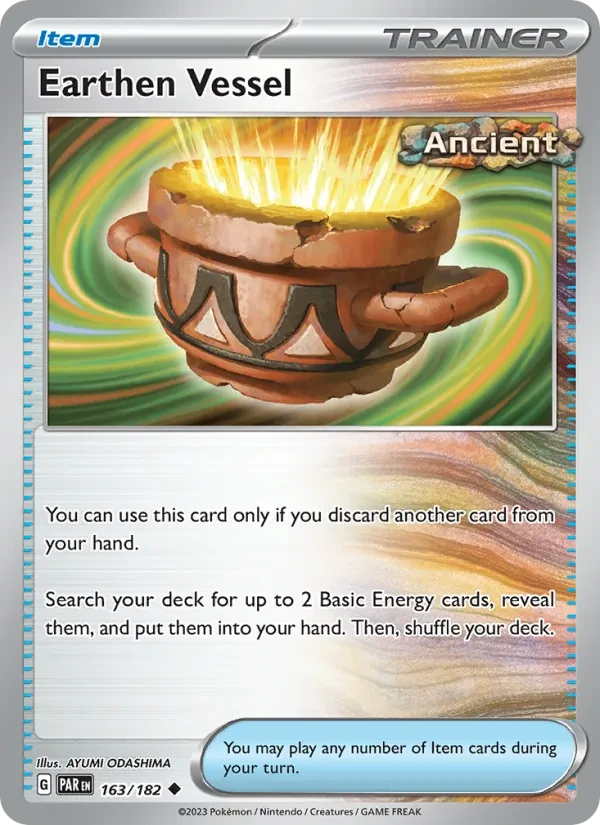 Carta Pokémon Earthen Vessel 163/182 Paradox Rift