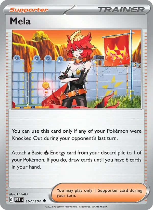 Mela 167/182 Paradox Rift Pokémon Karte