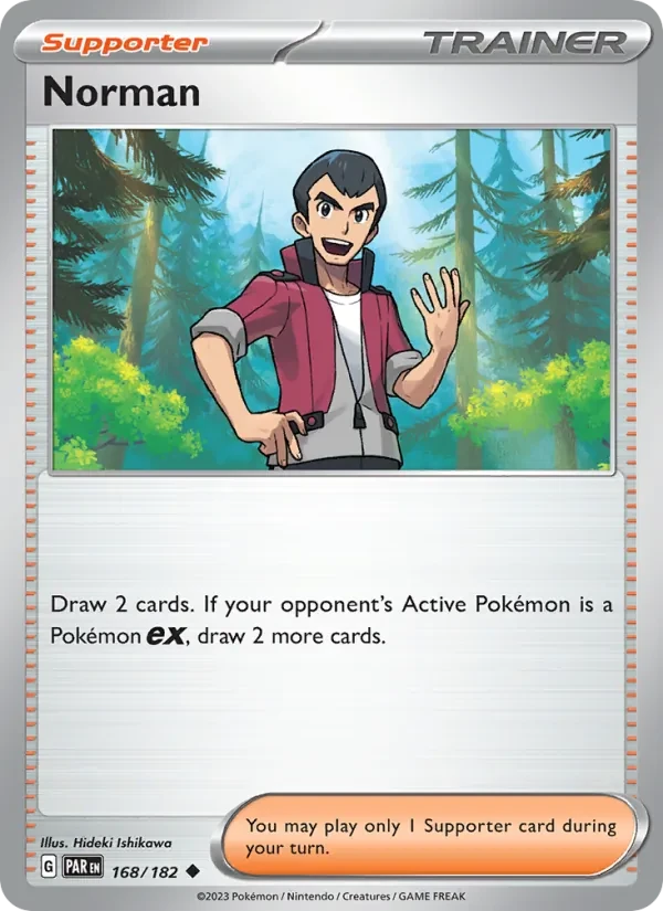 Norman 168/182 Paradox Rift Pokémon card
