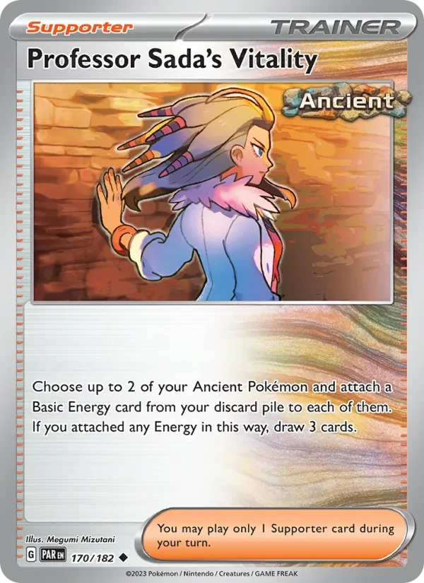 Professor Sada's Vitality 170/182 Paradox Rift Pokémon Karte