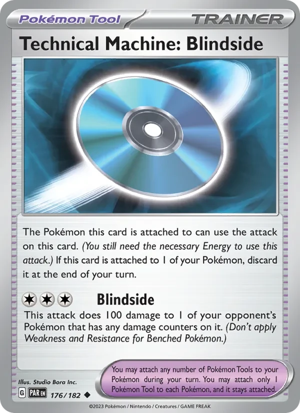 Technical Machine: Blindside 176/182 Paradox Rift Pokémon card