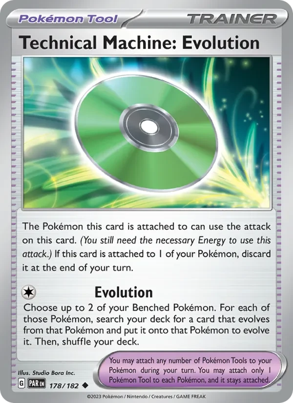 Technical Machine: Evolution 178/182 Paradox Rift Pokémon card