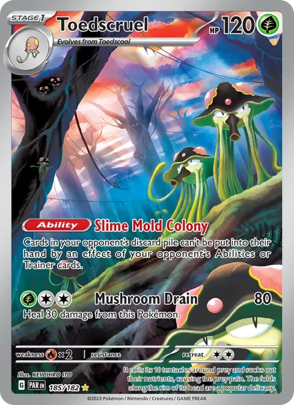 Toedscruel 185/182 Paradox Rift Pokémon card