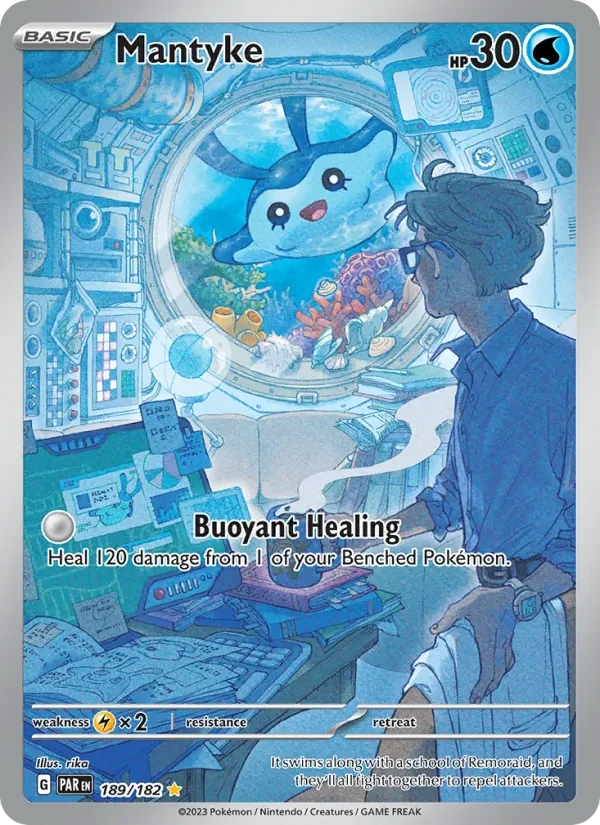 Mantyke 189/182 Paradox Rift Pokémon card