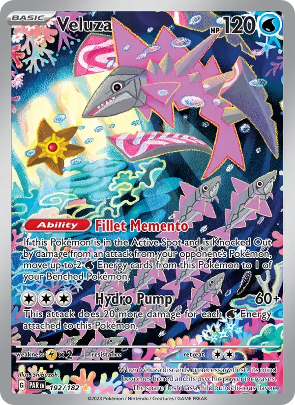Veluza 192/182 Paradox Rift Pokémon card