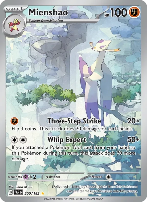 Mienshao 200/182 Paradox Rift Pokémon card
