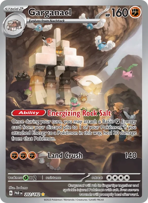 Garganacl 202/182 Paradox Rift Pokémon card