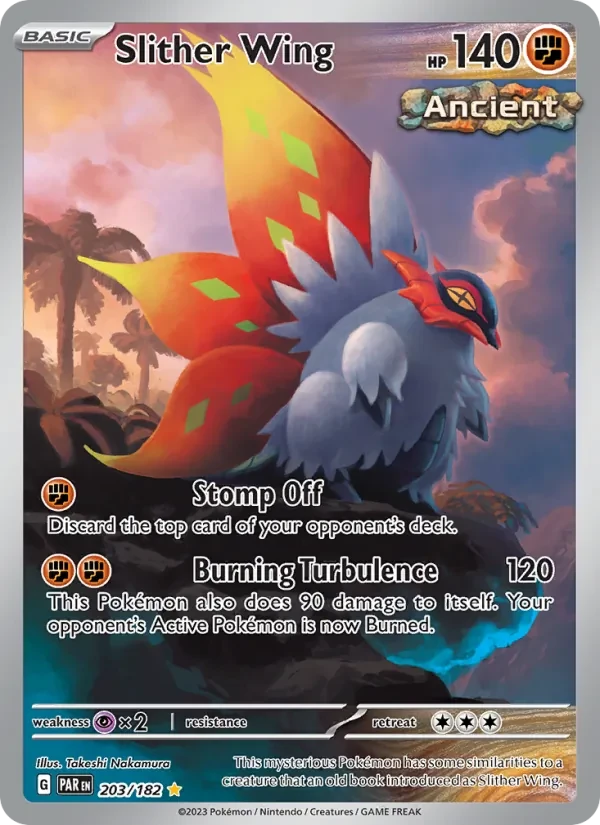 Slither Wing 203/182 Paradox Rift Pokémon card