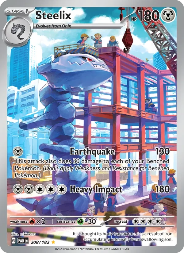 Steelix 208/182 Paradox Rift Pokémon Karte